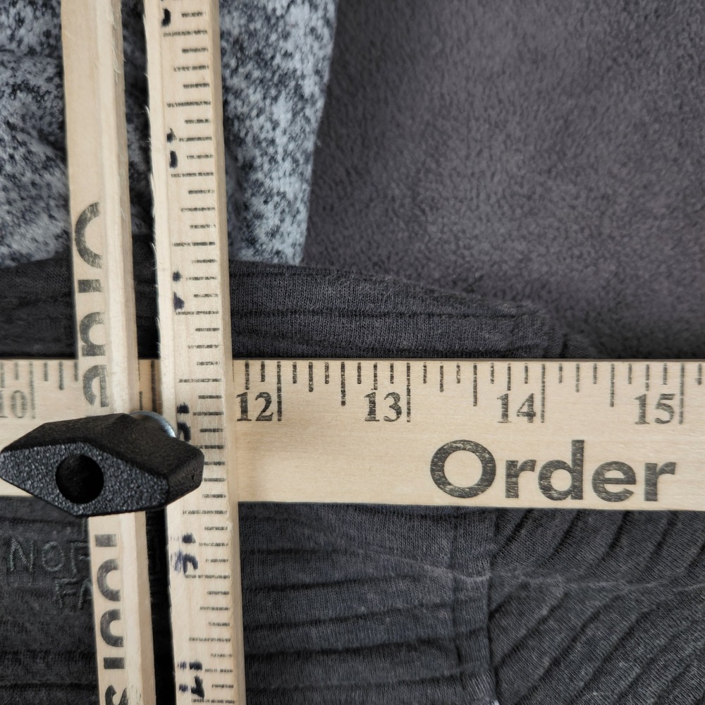 The North Face Indi Insulated Hoodie Jacket Womens Small Heather Gray Full Zip - Picture 8 of 12